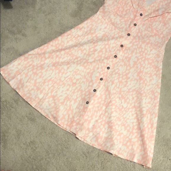 Printed V Neck Casual Dress w Tie Sleeve - Picture 5 of 9